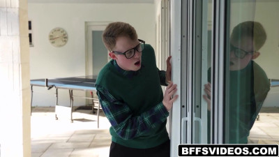 Addis tries her first cock with geeky mate Jimmy
