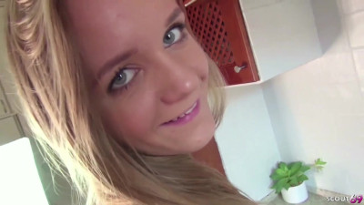 GermanScout - Small Lucette Get First Anal Sex At Real Public Casting