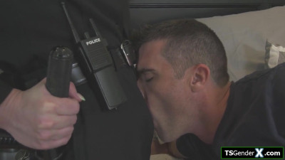Trans officer Natalie Mars is barebacked