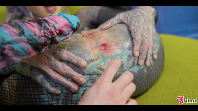 Hard anal toy play with Anuskatzz and Miss Flora