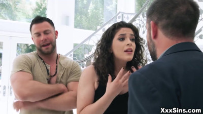 Seth starts to fuck Victoria Voxxx right next to Daniel