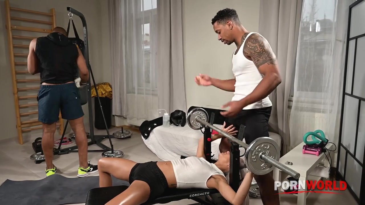 Veronica Leal - Boxing Babe Enjoys DP From Her BBC Trainers - ePornhubs