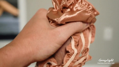 CarryLight - Step Mom caught Step Son jerking off with her panties and help him to cu