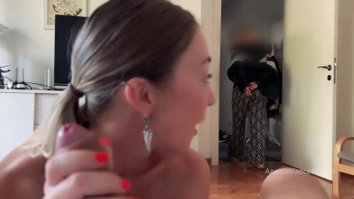 Anastasia Ocean - My mom caught me giving a blowjob to my boyfriend. We were talking 2